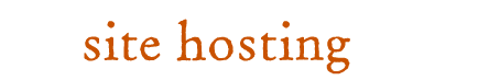 site hosting